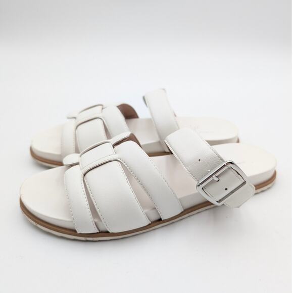 Linea Paolo Rosalie Strappy Slide Sandal Women's Eggshell Size US6.5M EU37 - Picture 12 of 13